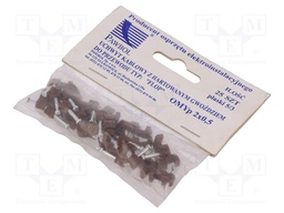 Holder; brown; Application: OMYp 2x0,5,for flat cable; 25pcs.