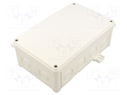 Enclosure: junction box; X: 118mm; Y: 68mm; Z: 188mm; wall mount