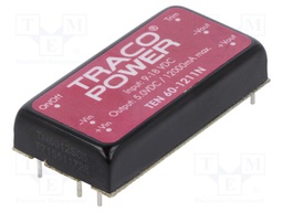 Converter: DC/DC; 60W; Uin: 9÷18V; 5VDC; Iout: 12A; 2"x1"; 250kHz