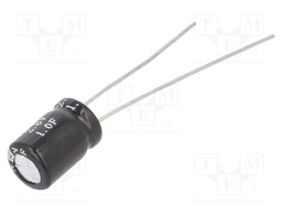 Capacitor: electrolytic; supercapacitor; 1F; 2.8VDC; ESR: 400mΩ
