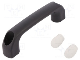 Handle; Mat: polyamide; black; H: 40mm; L: 145mm; grey; W: 22.5mm; 530N