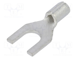 Fork terminal; M4; 0.5÷1mm2; crimped; for cable; non-insulated