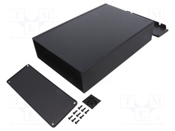 Enclosure: with panel; with fixing lugs; 1457U; X: 280mm; Y: 191mm