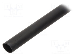 Heat shrink sleeve; glued; 3.3: 1; 27mm; L: 1m; black; -55÷110°C