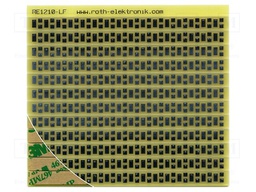 Board: universal; single sided,prototyping; W: 90mm; L: 100mm