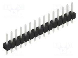 Connector: pin strips; pin header; male; PIN: 15; 2.54mm; THT; 1x15