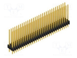 Connector: pin strips; pin header; male; PIN: 62; 1.27mm; THT; 2x31