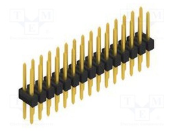 Connector: pin strips; pin header; male; PIN: 30; 2.54mm; THT; 2x15