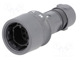 Connector: circular; plug; male; PIN: 8; w/o contacts; for cable