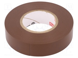 Tape: electrical insulating; W: 19mm; L: 20m; D: 0.18mm; brown; 260%