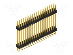 Connector: pin strips; pin header; male; PIN: 36; 2.54mm; SMT; 2x18