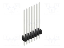 Connector: pin strips; pin header; male; PIN: 7; 1.27mm; THT; 1x7