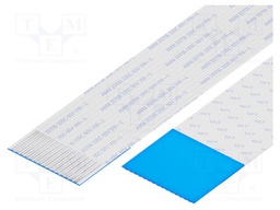 FFC cable; Cores: 15; Cable ph: 1mm; L: 304mm; 60V; Plating: tinned
