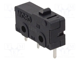 Microswitch SNAP ACTION; without lever; SPDT; 5A/250VAC; ON-(ON)