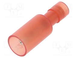 Terminal: round; male; Ø: 4mm; 0.25÷1.5mm2; crimped; for cable; red