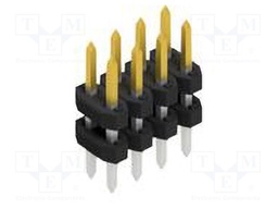 Connector: pin strips; pin header; male; PIN: 8; 2mm; THT; 2x4; 100V