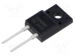 Diode: Schottky rectifying; SiC; THT; 650V; 50A; ITO220AC; tube