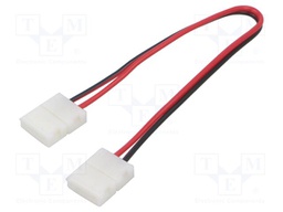 LED tape connector; for tape-to-tape connection; with leads; 6A