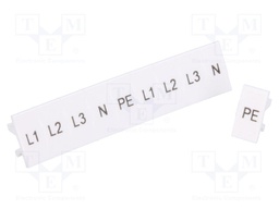 Marker; Width: 5mm; L1, L2, L3, N, PE marks