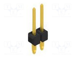 Connector: pin strips; pin header; male; PIN: 2; 2.54mm; THT; 1x2