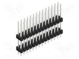 Connector: pin strips; pin header; male; PIN: 28; 2.54mm; THT; 2x14
