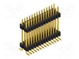 Connector: pin strips; pin header; male; PIN: 28; 1.27mm; SMT; 2x14