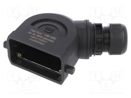 Enclosure: for rectangular connectors; Han Eco B; for cable