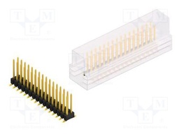 Connector: pin strips; pin header; male; PIN: 32; 2.54mm; SMT; 2x16