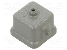 Protection cover; size 3A; Han; for latch; metal; 21x21mm