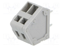 PCB terminal block; angled; 2.54mm; ways: 2; on PCBs; 200÷500um2