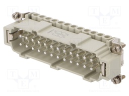 Connector: HDC; male; CNE; PIN: 24; 24+PE; size 104.27; 16A; 500V