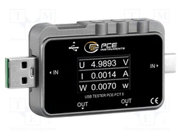 Meter: power quality analyser; LCD TFT 1,06"; VDC: 4÷24V; 0÷6.5A