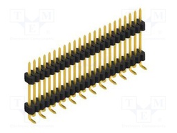 Connector: pin strips; pin header; male; PIN: 23; 1.27mm; SMT; 1x23