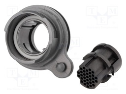 Connector: circular; socket; female; PIN: 32; w/o contacts; UL94V-0