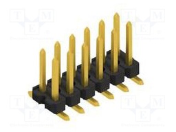 Connector: pin strips; pin header; male; PIN: 12; 2.54mm; SMT; 2x6
