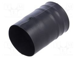 Heat shrink boot; glueless,straight; L: 130mm; black; elastomer