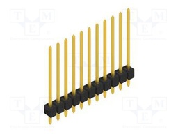 Connector: pin strips; pin header; male; PIN: 11; 2.54mm; THT; 1x11