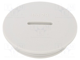 Stopper; PG29; IP54; Mat: polyamide; grey; Man.series: V-N-FS