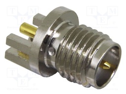 Socket; RP-SMA; male,reverse; card edge; 50Ω; on PCBs; teflon