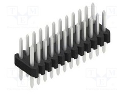 Connector: pin strips; pin header; male; PIN: 24; 1.27mm; THT; 2x12
