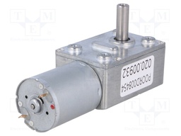Motor: DC; with worm gear; 3÷9VDC; 1A; Shaft: D spring; 160rpm; 9mm
