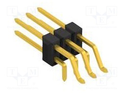 Connector: pin strips; pin header; male; PIN: 6; 2.54mm; SMT,THT