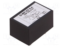 Filter: anti-interference; 250VAC; Cx: 100nF; Cy: 3.3nF; 1.8mH; 3A