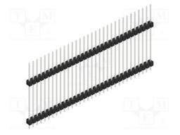 Connector: pin strips; pin header; male; PIN: 32; 2.54mm; THT; 1x32