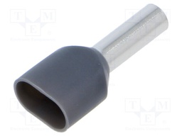 Tip: bootlace ferrule; insulated,double; copper; 4mm2; 12mm