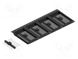 Connector: pin strips; pin header; male; PIN: 10; 2.54mm; SMT; 1x10