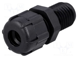 Cable gland; with long thread; M63; IP68; Mat: polyamide; black