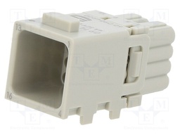 Connector: HDC; module; female; Han Modular Domino; PIN: 16