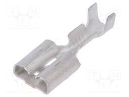 Terminal: flat; 6.3mm; 0.8mm; female; 0.3÷0.9mm2; crimped; straight