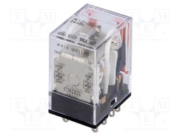 Relay: electromagnetic; DPDT; Ucoil: 24VDC; Icontacts max: 10A